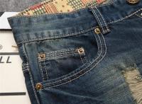 Nuevos pantalones vaqueros rasgados para hombre, pantalones vaqueros informales a la moda, pantalones pitillo rectos de alta calidad, Color azul oscuro Vintage, Dropship para hombre - details 9