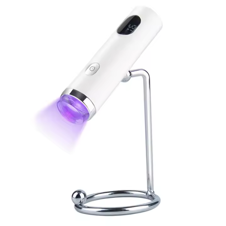 Mini lámpara de curado de uñas de mano con luz UV con sello, estampador de silicona, secador de uñas, curado rápido para esmalte de Gel, pegamento de Gel - 1