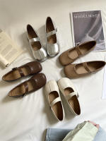 Zapatos Mary Jane planos de fondo francés, con punta redonda, boca poco profunda, estilo retro, para mujer. - details 41