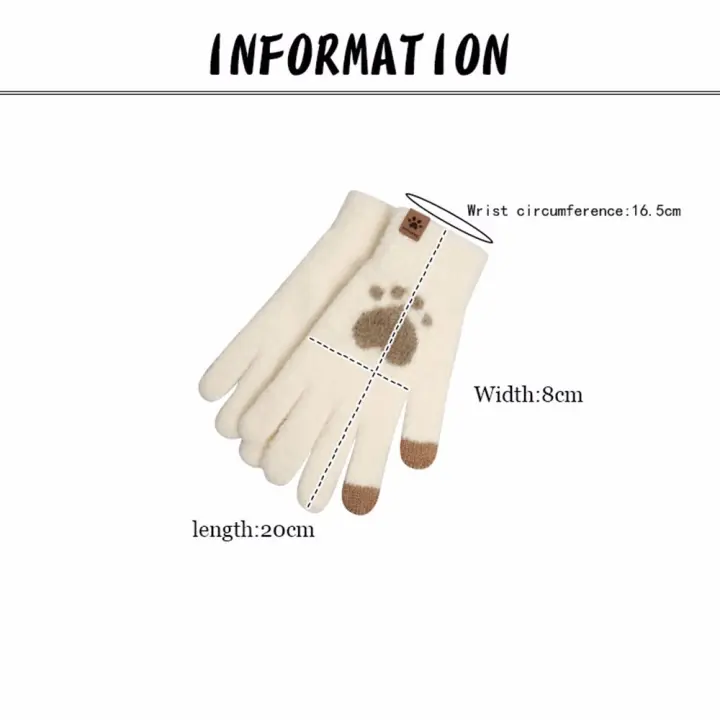 Guantes De Lana Gris Sin Dedos Con Perro: Regalos De Invierno Para Mujeres, Accesorios Acogedores Para Mascotas