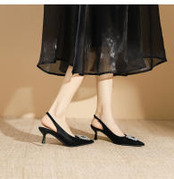 Nuevos tacones altos con correa y hebilla cuadrada de diamantes brillantes para fiesta - details 13