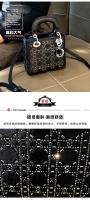 Bolso de Princesa Diana acolchado con diseño de personalidad de la marca Hong Kong2025Nuevo bolso de lujo de lentejuelas, bolso cruzado versátil - details 2
