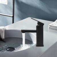 Grifos Monomando para Lavabos de Baño, Grifo Bañera Alto Cascada Negro, Agua Fría y Caliente con Dos Mangueras - details 6