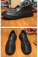 Zapatos de cuero para hombre, de cuero genuino de alta gama, primera capa de cuero vacuno, suela suave. - details 10