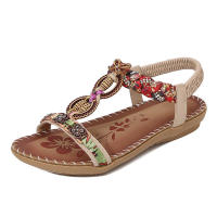 Sandalia 2025 Sandalias Water Diamond Zapatos de mujer simples, ligeros e informales con punta grande y parte inferior plana - details 3