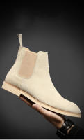 Chelsea botas de cuero genuino otoño e invierno botas de los hombres británicos - details 0