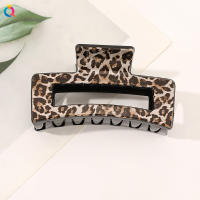 Pinza para el cabello con estampado de leopardo, regalos para ella, accesorios para el cabello informales y versátiles para mujer, tocados minimalistas adecuados para cabello grueso, accesorios para el cabello de moda para fiestas, decoración de ropa diar - details 1