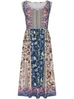 NOVEDAD DE VERANO 2025, vestido veraniego MIDI informal bohemio sin mangas para mujer con bolsillos y suelto - details 11
