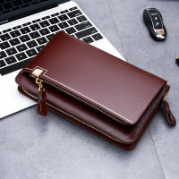 Bolso largo del embrague de los bolsos del bolso del bolso de la tarjeta de la cartera de la PU del negocio de los hombres ocasionales para el hombre - details 6
