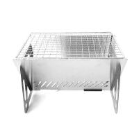 Estufa de Barbacoa Plegable al Aire Libre de Acero Inoxidable Modelos 2, Combustible de Madera para Acampar y Estufa de Carbón Portátil - details 7