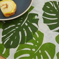 Tapete de mesa duradero con forma de flor y hoja de plátano, tapete de comedor de Dacron multiusos creativo de doble cara, absorbe el agua, Universal, 4 Uds. - details 14