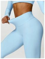 Pantalones de Yoga de cintura alta para mujer, mallas deportivas sin costuras para gimnasio, entrenamiento, barriga, correr - details 20