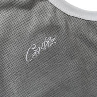 CORTEIZ Camisa casual con bordado de crucero Devil Island, camiseta básica sin mangas con cuello en V para deporte de baloncesto de verano para hombre, camiseta de fitness para parejas de moda de American High Street - details 2