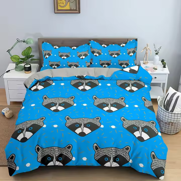 Juego de Ropa de Cama de Ardilla Tamaño Twin-Queen Funda de Edredón Funda de Almohada - 1
