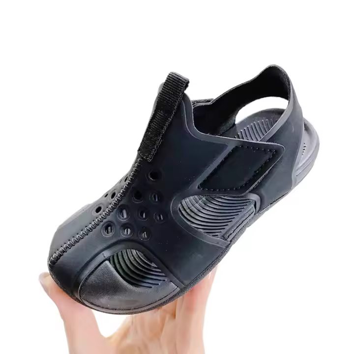 Avión ala Velcro niños agujero zapatos niños y niñas nuevo pequeño fresco bolsa transpirable cabeza sandalias - 1