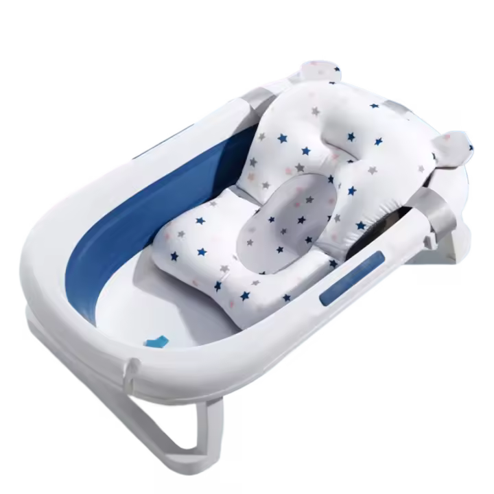 Alfombrilla de apoyo para Asiento de baño de bebé, bañera y cojín plegable para silla de bebé - 1
