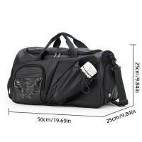 Bolsa de Fitness para gimnasio y Yoga para hombre con paquete de zapatos, bolsas de lona deportivas, bolso de viaje para natación, senderismo al aire libre, Camping, baloncesto - details 0