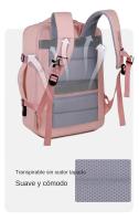 Mochila de equipo multifuncional para niñas, bolsa de ordenador simple de negocios para viajes de negocios - details 10