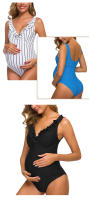 Traje de baño para mujeres embarazadas, traje de baño sexy de una pieza de cintura alta 2025 nuevo bikini - details 4