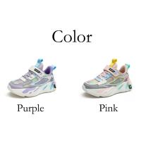 Zapatos de marca para niños, zapatillas de deporte para niñas, zapatos deportivos transpirables para niños, zapatillas de tenis cómodas informales de color rosa a la moda para uso diario - details 6