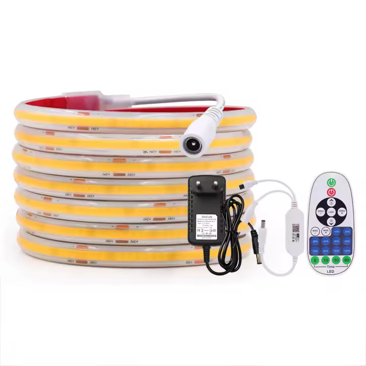 GAHADA Tira LED COB de Alta Densidad Impermeable IP68, Control Inteligente Wifi, Suministro de Energía, Cinta Flexible para Iluminación y Decoración - 1
