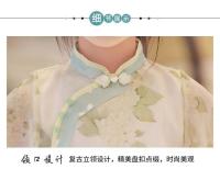 Conjunto de falda con cara de caballo para niña, Hanfu Xianqi Qing de verano para niños, nuevo estilo fino antiguo chino Tang mejorado - details 5