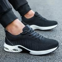 Zapatos de Trabajo para Hombres Cinturón de Aire con Cordón Elástico Material de Cuero - details 18