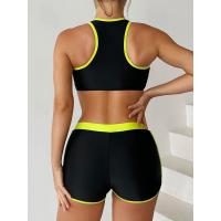 Conjunto de Bikini con cremallera para mujer, traje de baño de dos piezas con pantalón corto, traje de baño deportivo para mujer, ropa de playa para verano 2025 - details 22