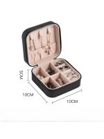 Caja de almacenamiento de joyas, anillo portátil y pendientes para joyas de viaje - details 2