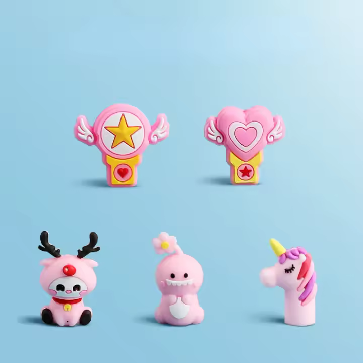 Funda de Lápiz de Silicona con Capucha Suave y Darle Extensiones Coreanas Regalo Ideal para Niños Suministros de Oficina y Escuela - 1