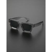Gafas de Sol Cuadradas de Moda 1/2 PC Montura de Plástico Para Hombres y Mujeres Uso Diario - details 16