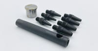 Juego de perforadores de cuero para manualidades, herramientas de mano intercambiables, ojal hueco, 2-5mm, 7 unidades por juego - details 2