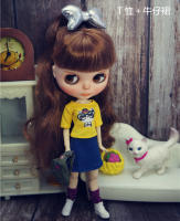 Ropa de muñeca Licca Kids set de moda hecho a mano con abrigo Blythy Sweetpie y falda TUTU para juguetes de 1/6 - details 37