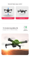 Dron plegable E88PRO fotografía aérea doble cámara quadcopter control remoto aviones E525 / E58 - details 19