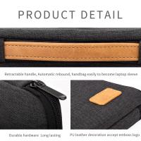 Funda para portátil de 14-15.6 pulgadas, bolsa para notebook para hombre, a prueba de golpes, maletín para computadora para viajes de negocios, funda para portátil - details 2