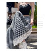 Pantalones Casuales de Encaje Estilo Completo de Pierna Ancha Culottes de Verano para Mujeres - details 35