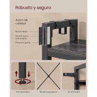 Perchero con Banco Zapatero 5 Estantes de Almacenaje y 9 Ganchos para Ropa Tamaño 40 x 120 x 190cm - details 7