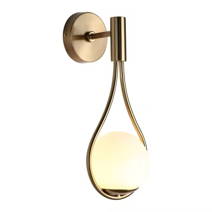 Lámpara de Pared de Vidrio Moderna LED Lámpara Nórdica Minimalista para Sala de Estar, Dormitorio, Escalera y Pasillo Iluminación y Decoración del Hogar - 1