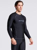 Protección Solar Para Hombres, Parte Superior De Traje De Baño De Cuello Alto, De Secado Rápido, Elástica - details 2