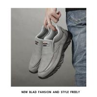 Zapatos informales de cuero para hombre, mocasines transpirables, zapatillas de deporte para hombre, calzado plano de cuero cómodo, zapatillas de deporte para hombre 2024 - details 12