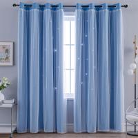 Cortinas de Dormitorio de Doble Capa Aislantes Térmicos Opaques con Ojales Protección UV,1 pieza - details 32