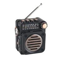 Radios estéreo FM AM SW, Mini receptor de Radio portátil de bolsillo, reproductor de música inalámbrico Bluetooth multifuncional con linterna LED - details 0