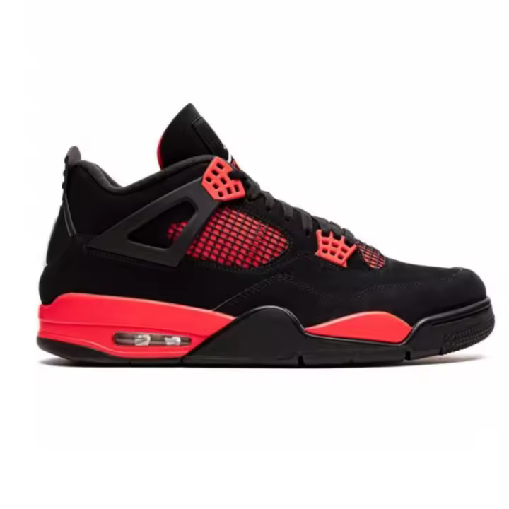 Zapatillas de Baloncesto de Diseño de Cuero Sintético Rojo Zapatos Deportivos Antideslizantes para Hombres y Mujeres - 1