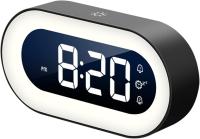 Reloj Despertador Digital LED con Control de Voz Luz Nocturna de Diseño - details 2