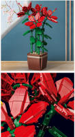 Ramo de flores de Cymbidium Faberi Bonsai, planta en maceta, decoración del hogar, bloques de construcción, juguetes para niños - details 27