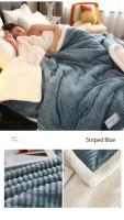 Manta de Invierno Gruesa y Cálida Forro de Cama de Lujo Manta de Sofá Cubierta de Cama Doble para Hogar - details 26