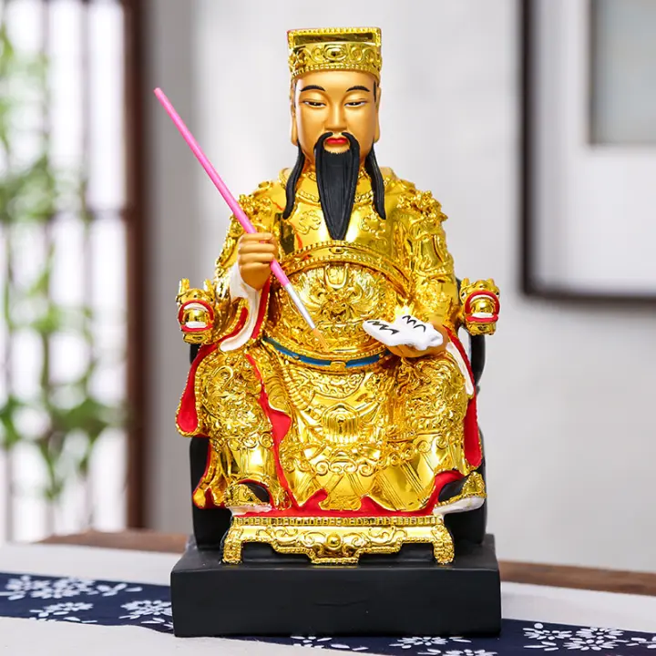 Emperador, Wenchang de 12 pulgadas y 16 pulgadas, Estrella Wenqu, ocupó el primer lugar en la lista de estatuas de Buda de resina, fibra de vidrio y chapadas en oro - 1