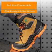 Zapatos de Seguridad para Hombres Impermeables, Altas, Resistentes al Desgaste, Forro de Cuero, Suela de Goma Sintética - details 3