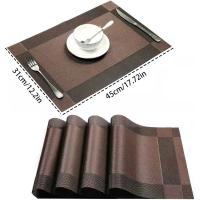 Mantel Individual aislante para mesa, Mantel Individual impermeable con corte artesanal, mantel individual Simple y exquisito para restaurante occidental, 6 uds. - details 5