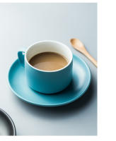 Juego de taza de café y platillo de cerámica nórdica, taza de jugo de leche Simple, tazas de desayuno, taza de té y plato de la tarde, utensilios de café - details 11